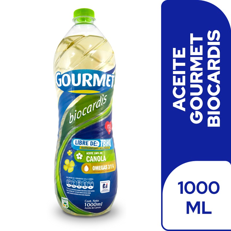 ACEITE CANOLA PET GOURMET  x 1000ML