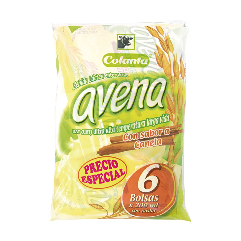 AVENA UHT CANELA COLANTA*200 ML* 6 UND