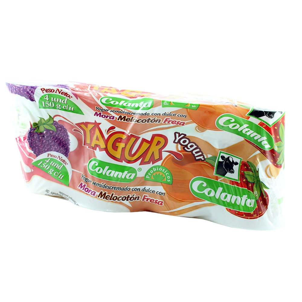 YAGUR VASO COLANTA 4UND x 150gr