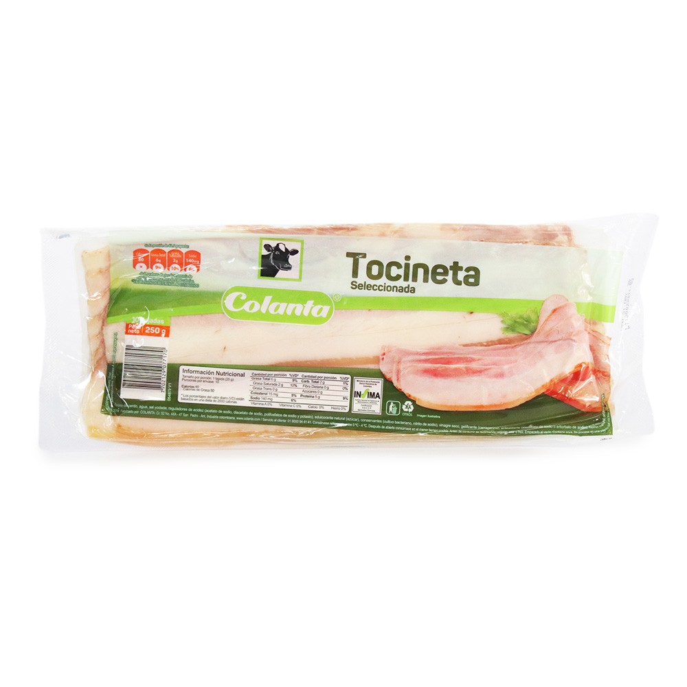TOCINETA  AL VACIO MONTEFRIO  x 250GRS