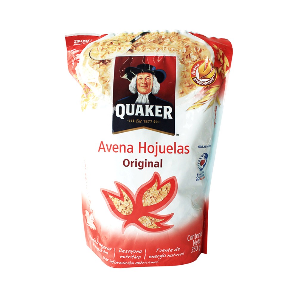 AVENA HOJUELA DOY PACK  x 350GR ZIPPER