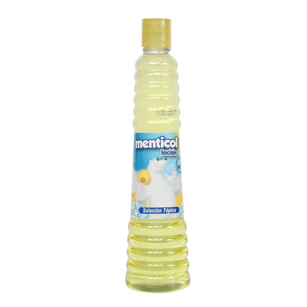LOCION MENTICOL AMARILLO TAPA  x 250ML