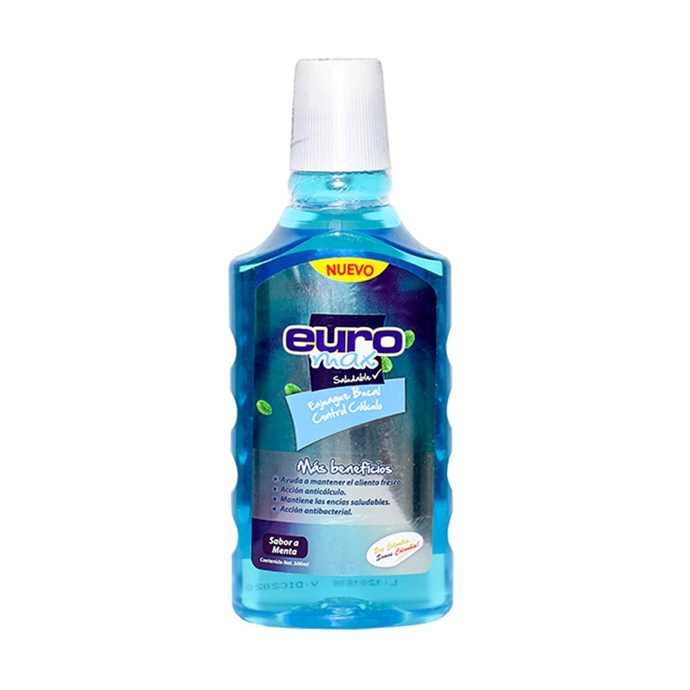 ENJUAGUE BUCAL CONTROL CALC EUROMA*500ML