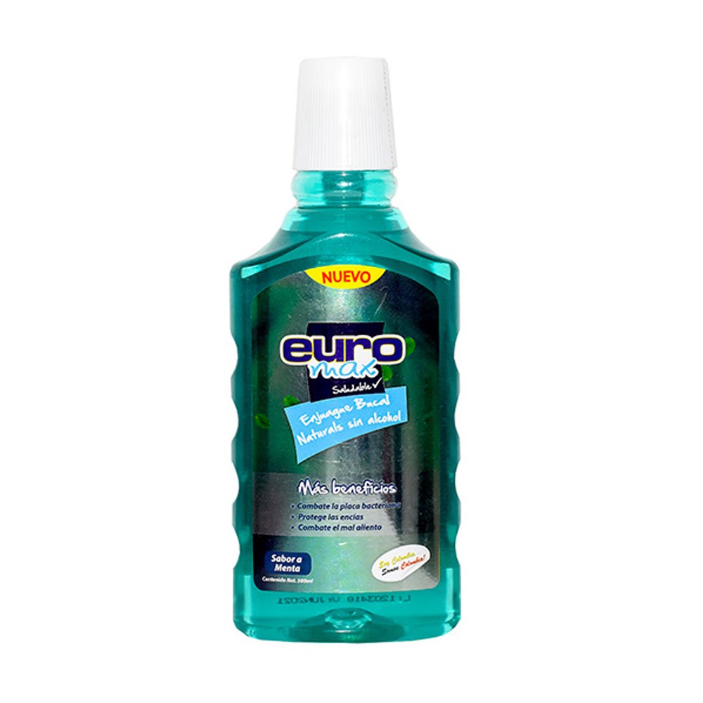 ENJUAGUE BUCAL NATURAL  EUROMAX  x 500ML