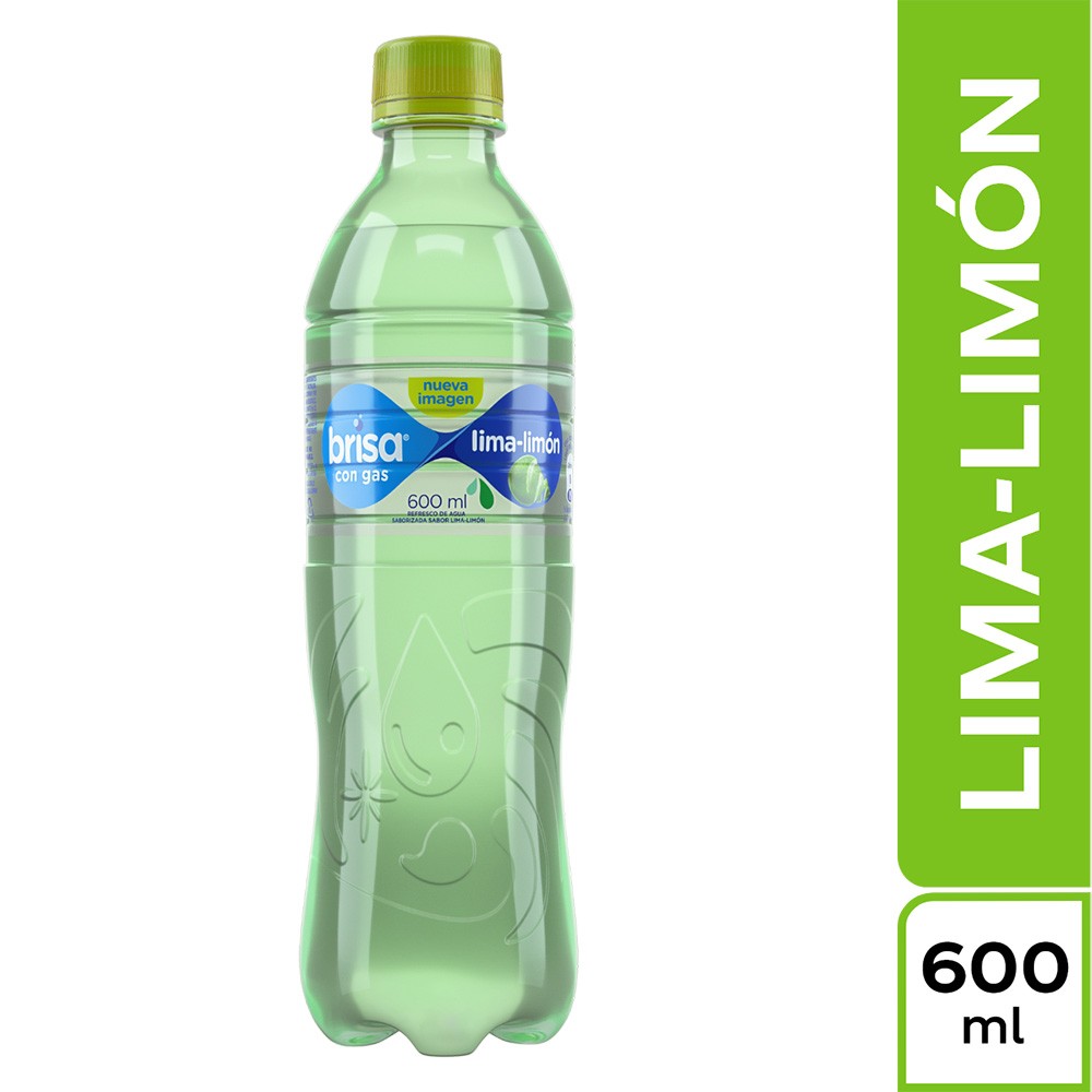 AGUA BRISA GAS LIMA LIMON  x 600ML