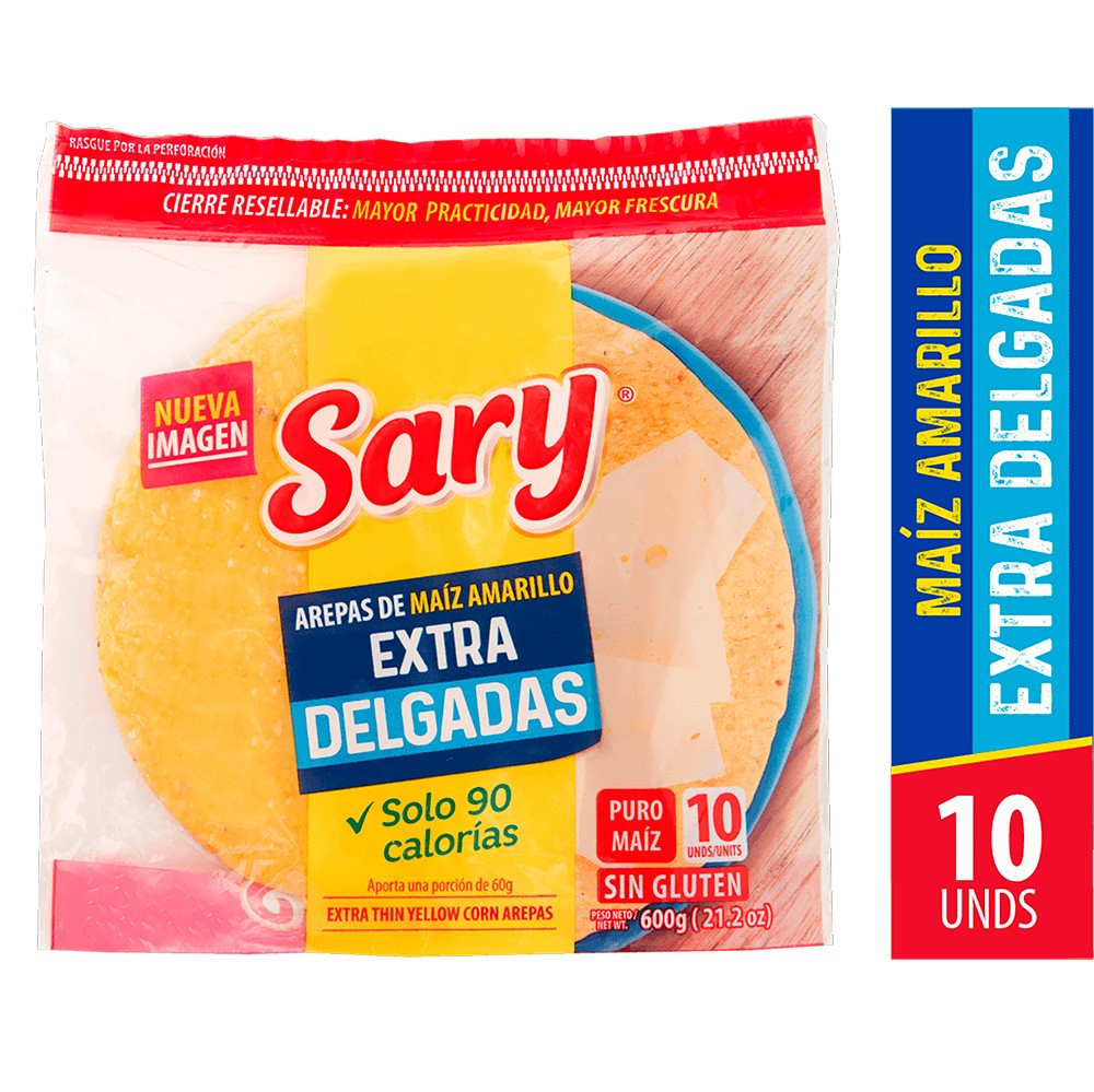 AREPA TELA AMARILLA E/DELG SARY  x 600GR