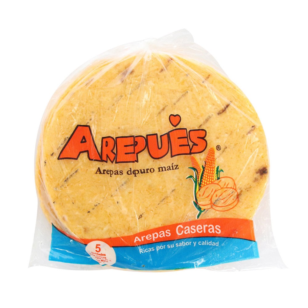 AREPA TELA AMARILLA AREPUES X5 UNDS