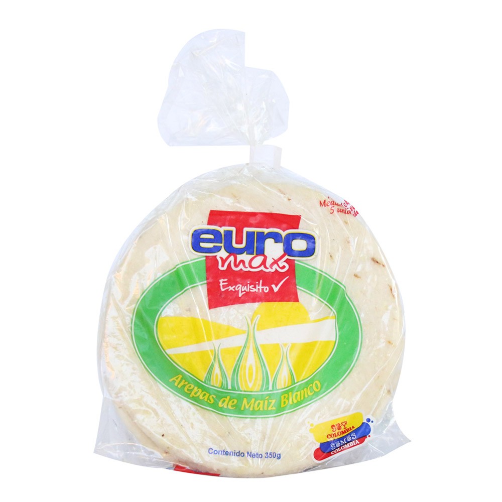 AREPA BLANCA  EUROMAX  X 5 UND  x 350 GR