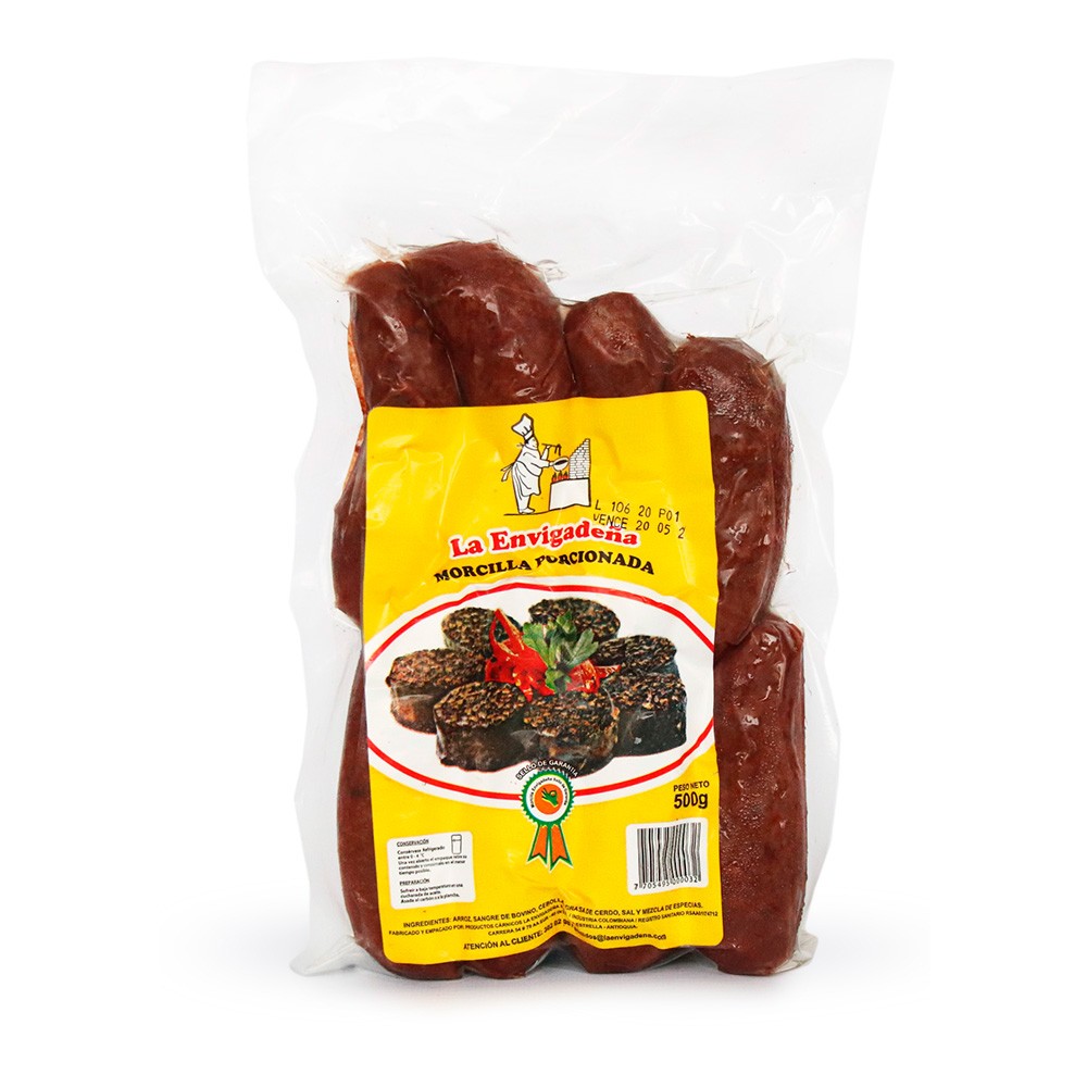 MORCILLA PORCIONADA LA ENVIGADEÑA*500GR
