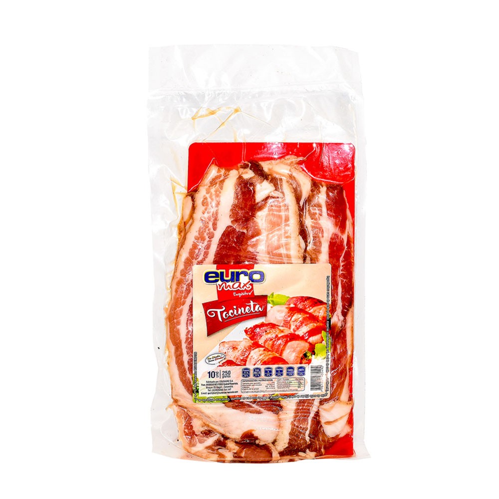 TOCINETA AHUMADA EUROMAX  x 250GR