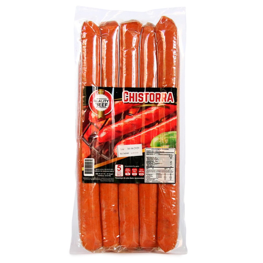 CHISTORRA QUALITY BEEF x 500GR