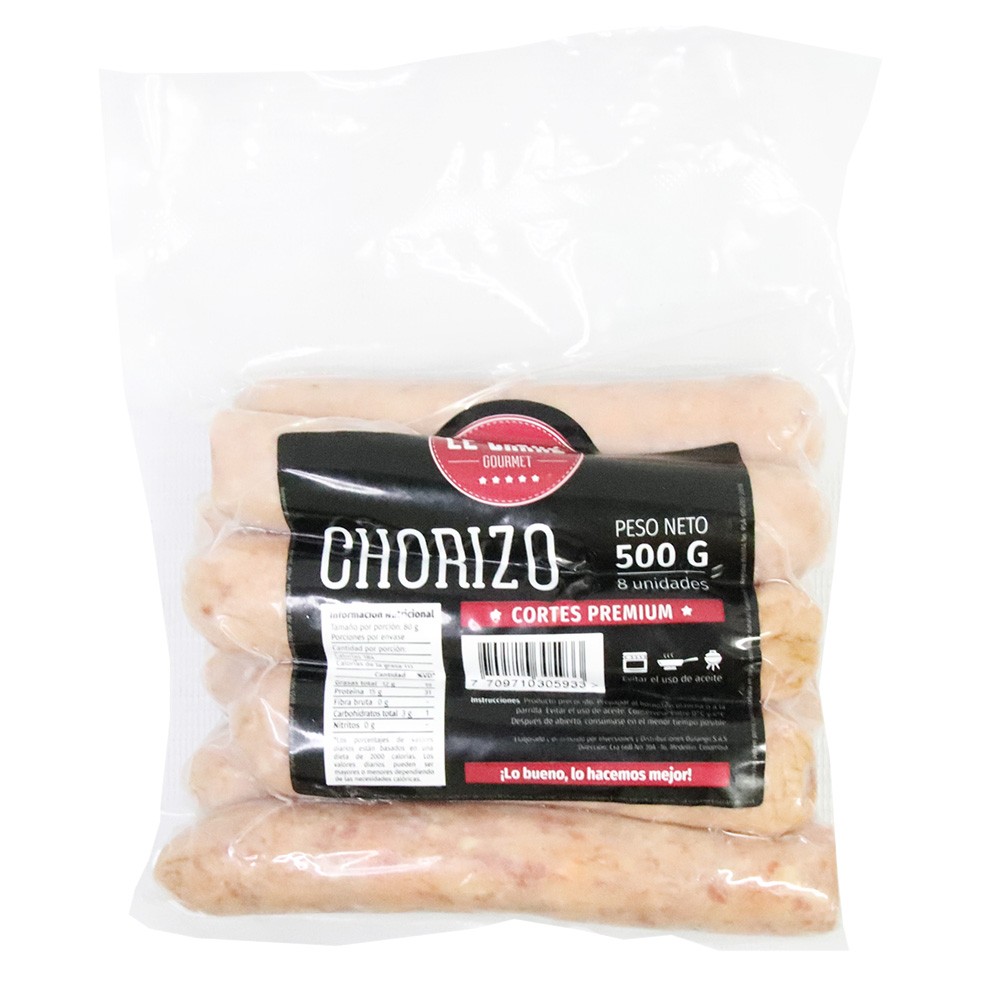 CHORIZO COCIDO LE CARNE GOURMET x 500GR