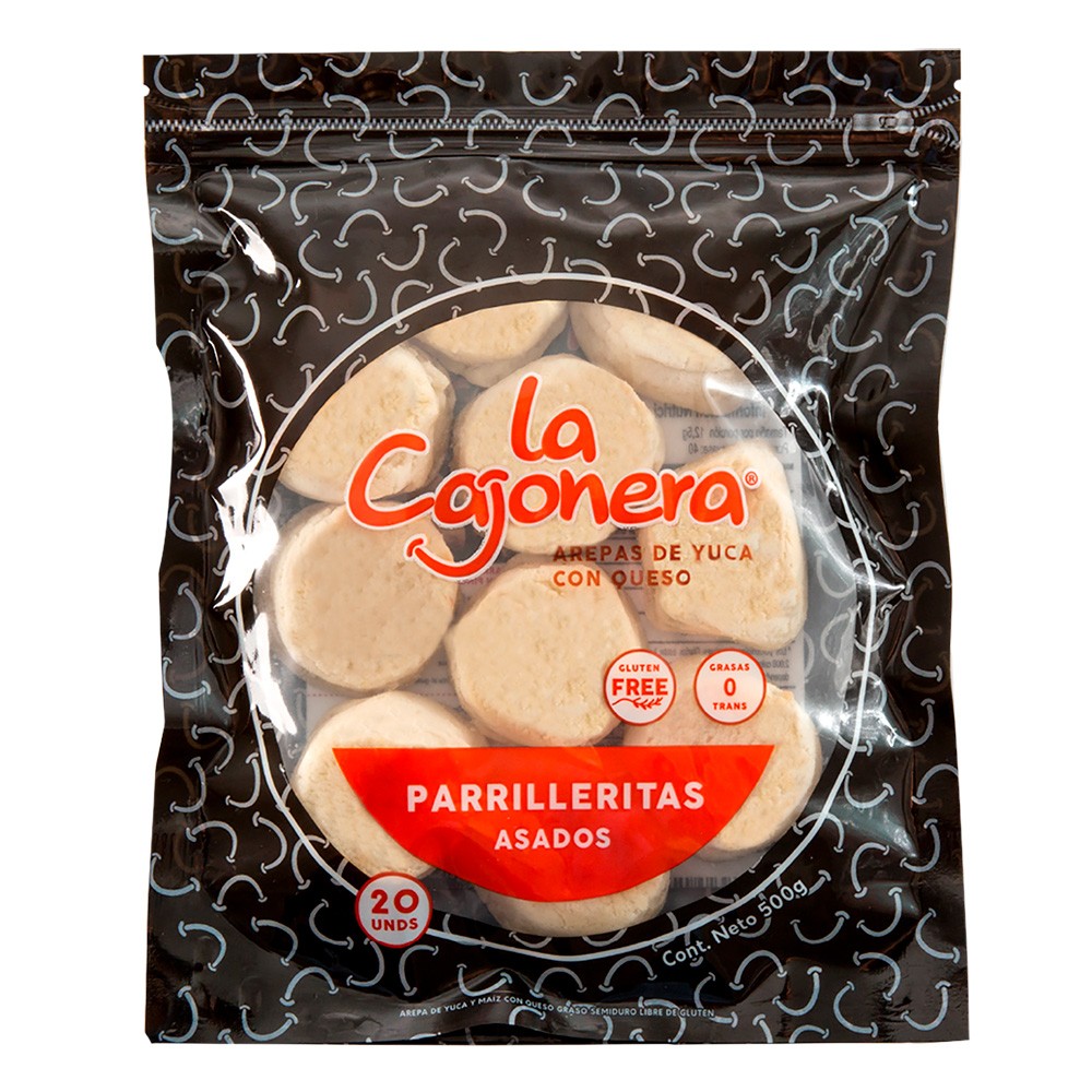 AREPAS PARRILLERITAS LA CAJONERA *500GR