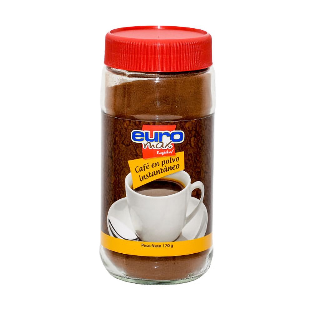 CAFE INSTANTANEO EN POLVO EUROMAX*170GR