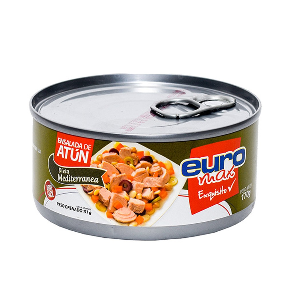 ENSALADA DE ATUN EUROMAX MEDITERRA*170GR
