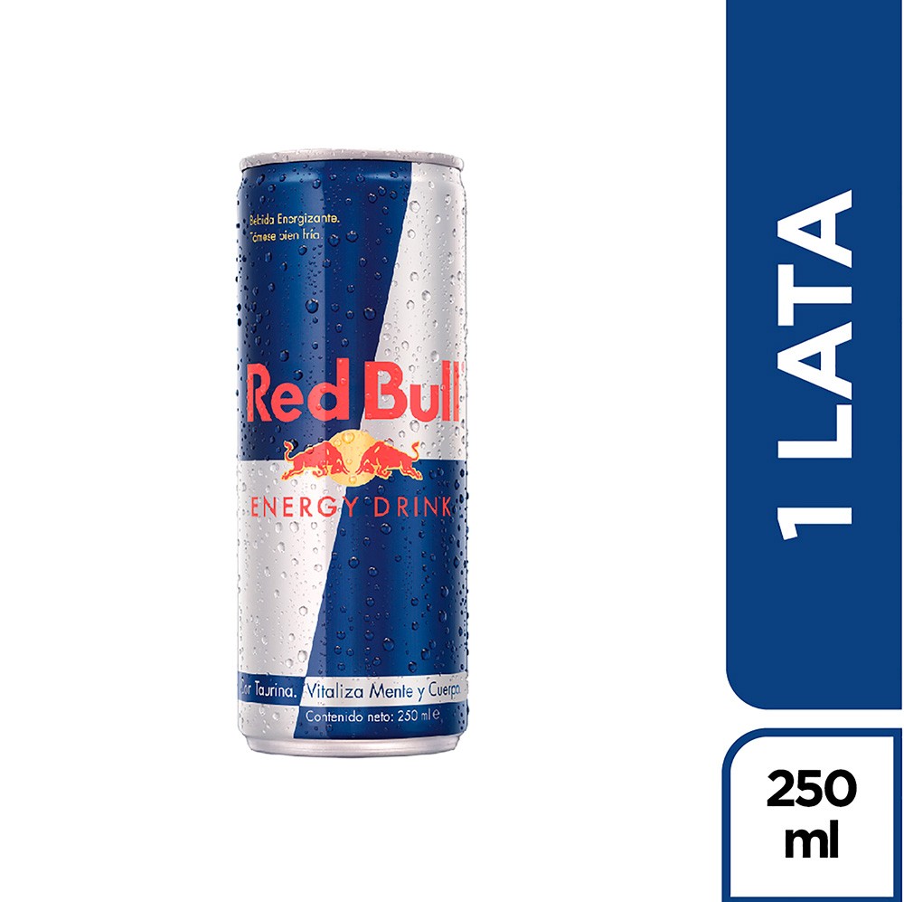 BEBIDA  ENERGY RED BULL LATA  x 250ML