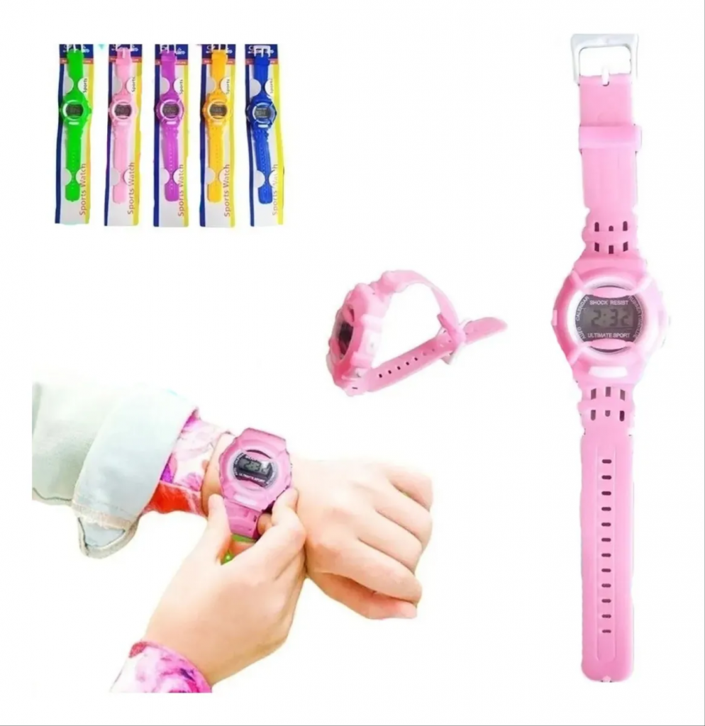 RELOJ NIÑO JUGUETE LED DIGITAL JUGUETERÍA PULSO