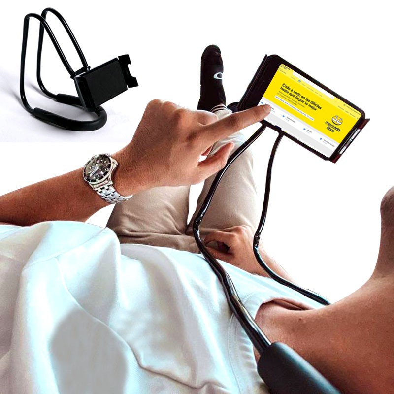 SOPORTES CELULARES FLEXIBLE 360º NEGRO TECNOLOGÍA