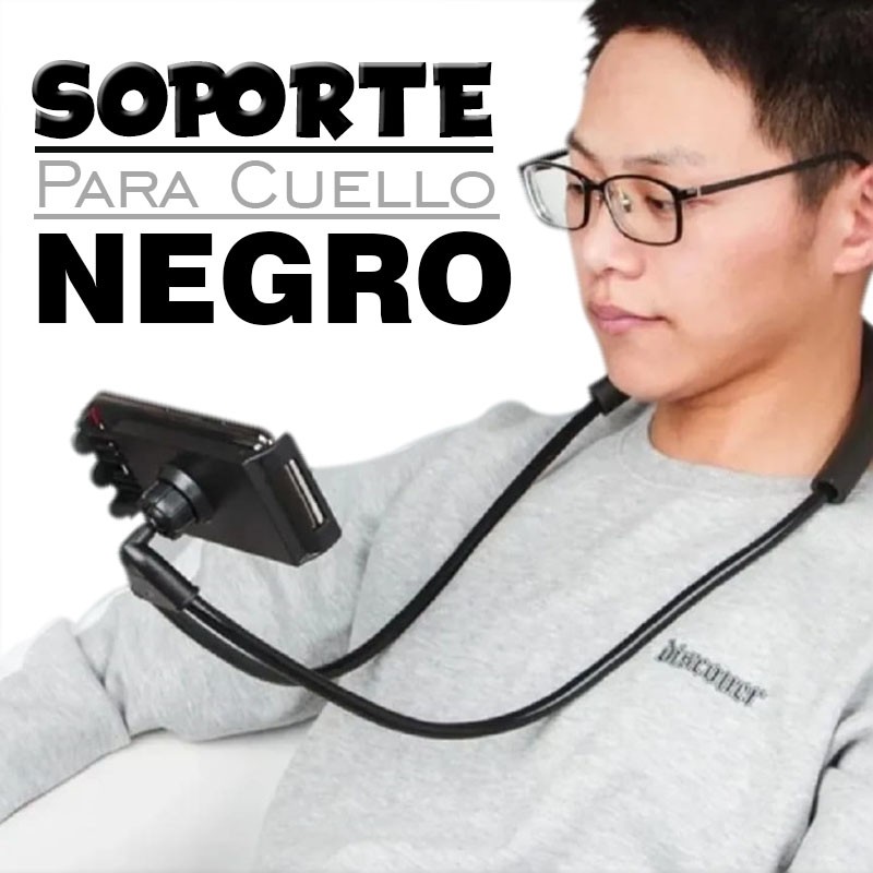 SOPORTES CELULARES FLEXIBLE 360º NEGRO TECNOLOGÍA