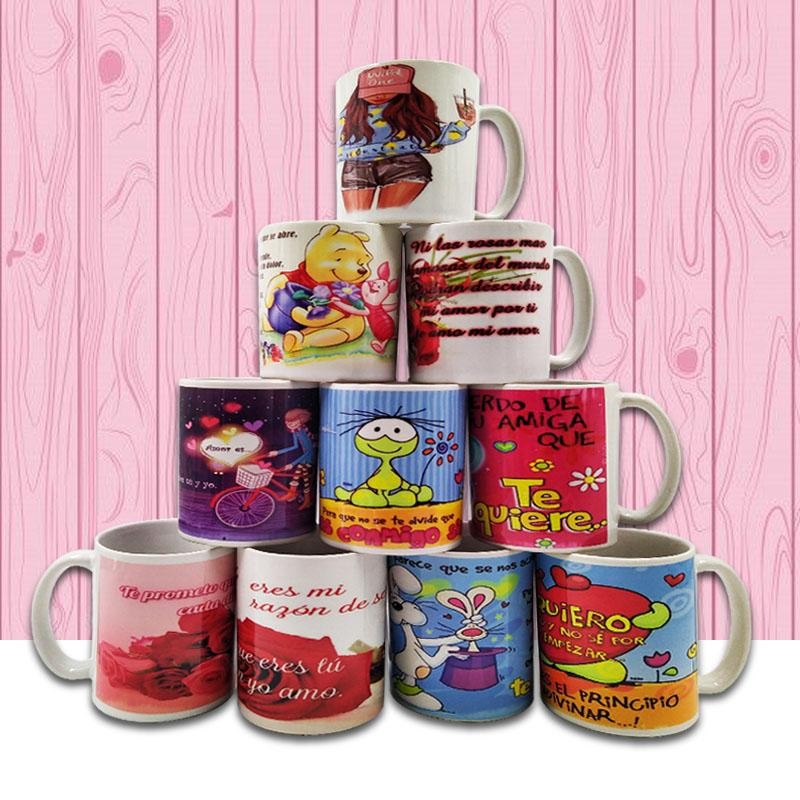 POCILLOS MENSAJES DECORACIÓN MUG HOGAR FRASES SENTIMIENTOS