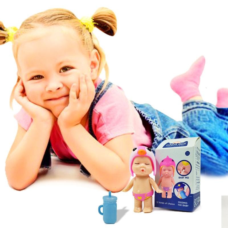 BEBES INFANT DOLL GORRO ROSADO JUGUETES MUÑECOS JUGUETERÍA TETERO