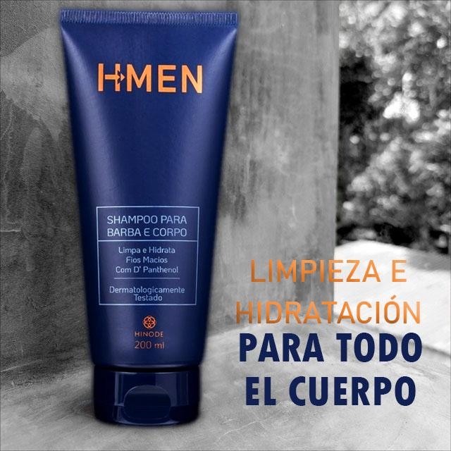 SHAMPOO PARA BARBA Y CUERPO HOMBRE CUIDADO CORPORAL MASCULINO