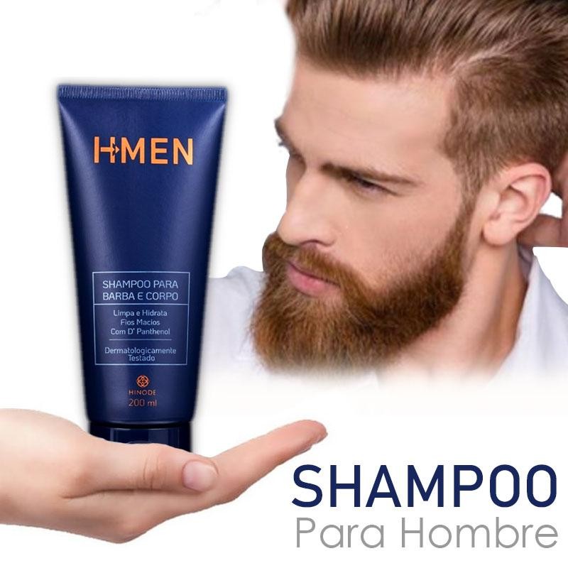 SHAMPOO PARA BARBA Y CUERPO HOMBRE CUIDADO CORPORAL MASCULINO