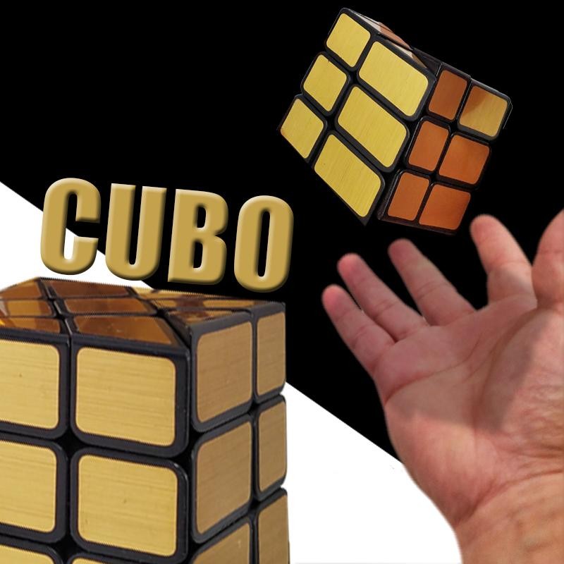 CUBE RUBIKS DORADO JUGUETES DESTREZA CUBO JUGUETERÍA DIDÁCTICO INTELIGENCIA
