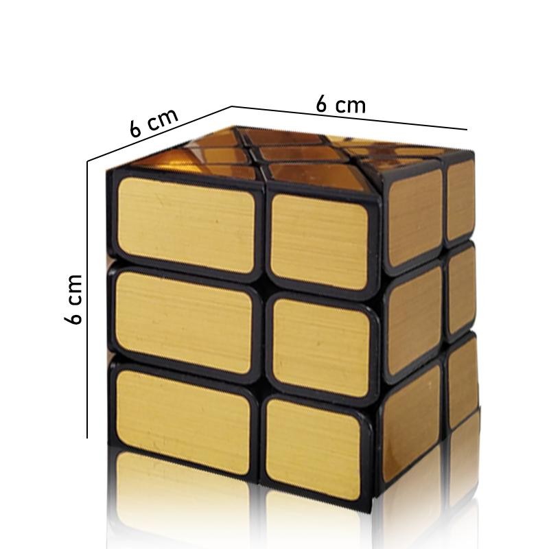 CUBE RUBIKS DORADO JUGUETES DESTREZA CUBO JUGUETERÍA DIDÁCTICO INTELIGENCIA