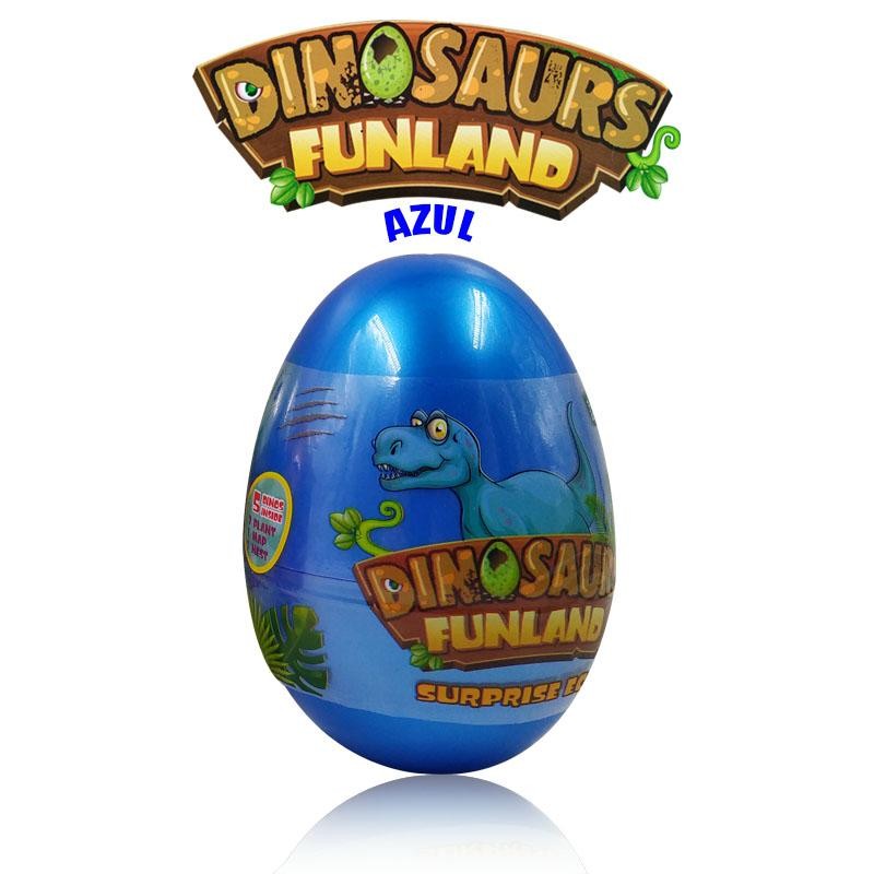HUEVO SORPRESA AZUL DINOSAURIOS JUGUETES FIGURAS PREHISTORIA DJ4311A