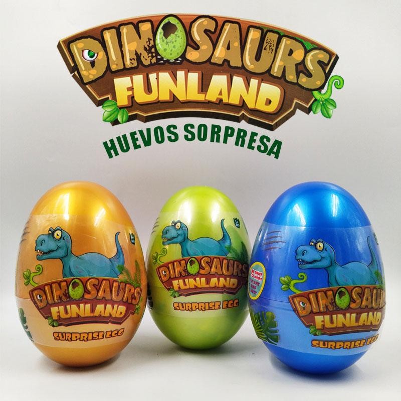 HUEVO SORPRESA AZUL DINOSAURIOS JUGUETES FIGURAS PREHISTORIA DJ4311A