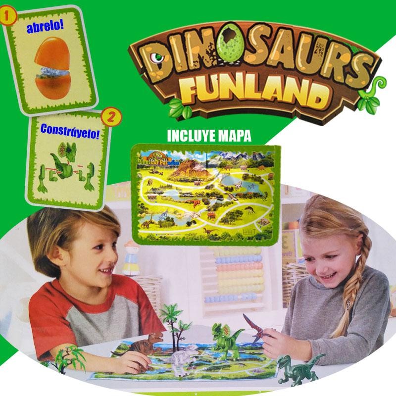 HUEVO SORPRESA AZUL DINOSAURIOS JUGUETES FIGURAS PREHISTORIA DJ4311A