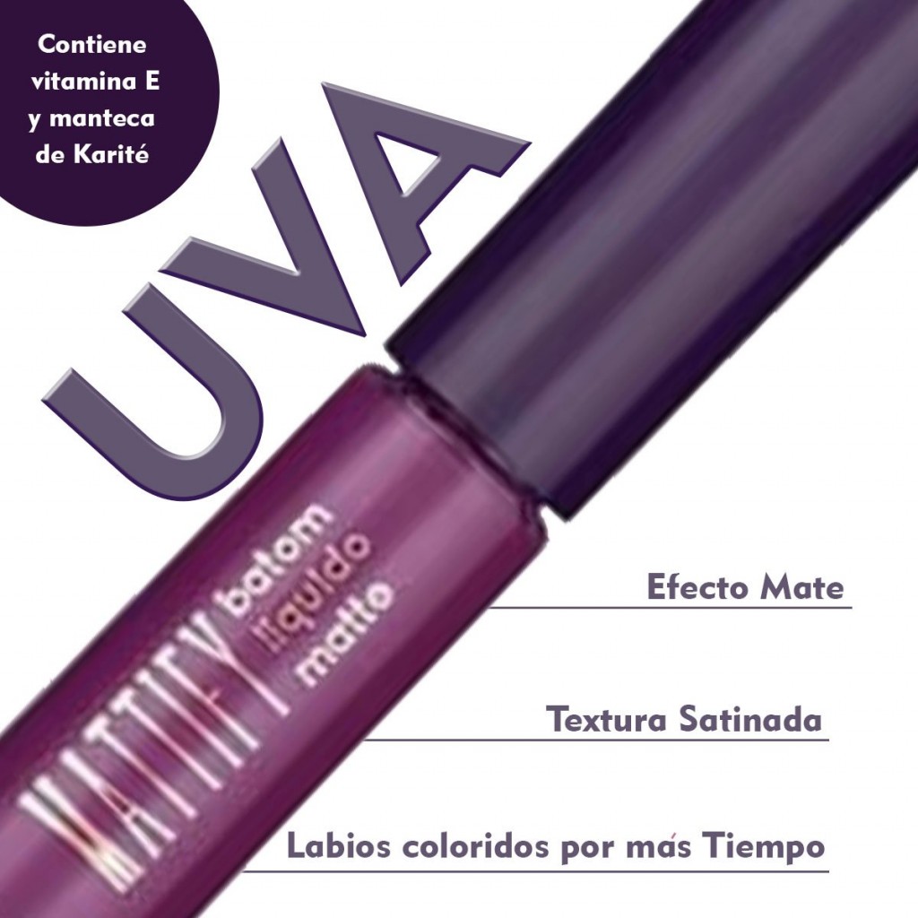 LABIAL LIQUIDO MATE UVA HND BELLEZA LABIOS MUJER