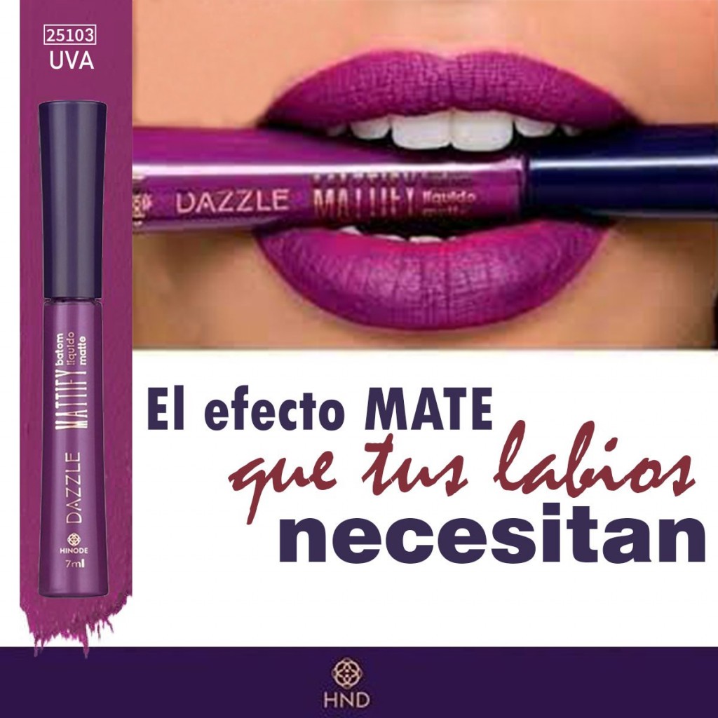 LABIAL LIQUIDO MATE UVA HND BELLEZA LABIOS MUJER
