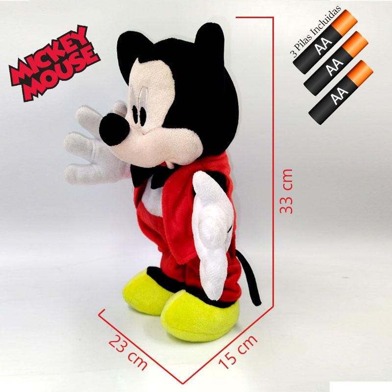 MICKEY MOUSE MOVIMIENTO SONIDOS PELUCHE DISNEY RATÓN INFANTIL