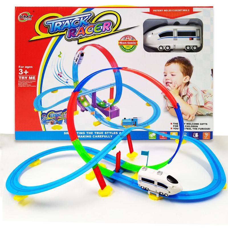 PISTAS TRENES GIROS JUGUETE NIÑOS JUGUETERÍA INFANTIL TREN DJ43003