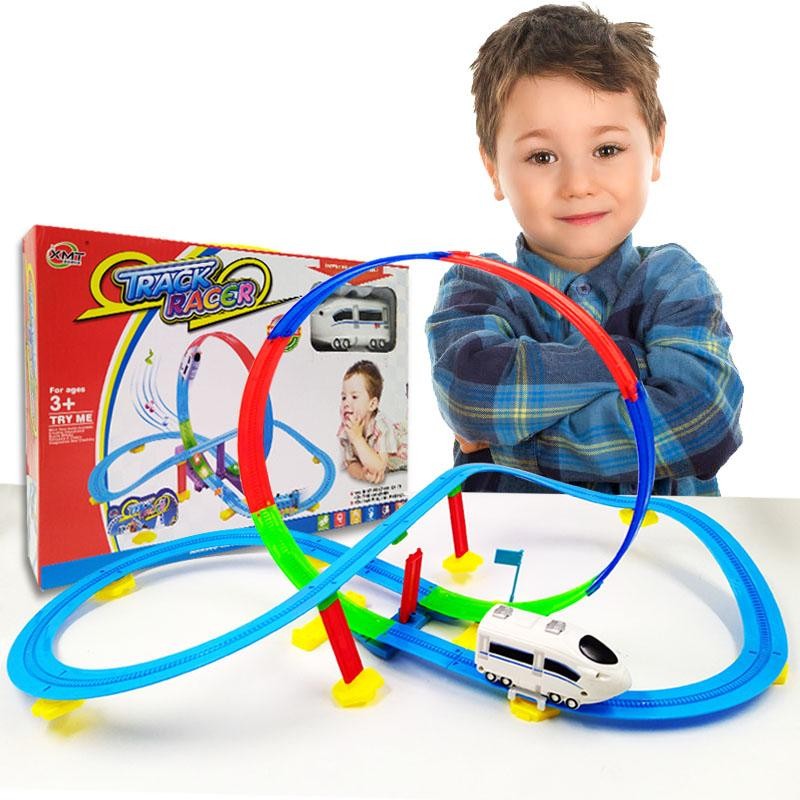 PISTAS TRENES GIROS JUGUETE NIÑOS JUGUETERÍA INFANTIL TREN DJ43003