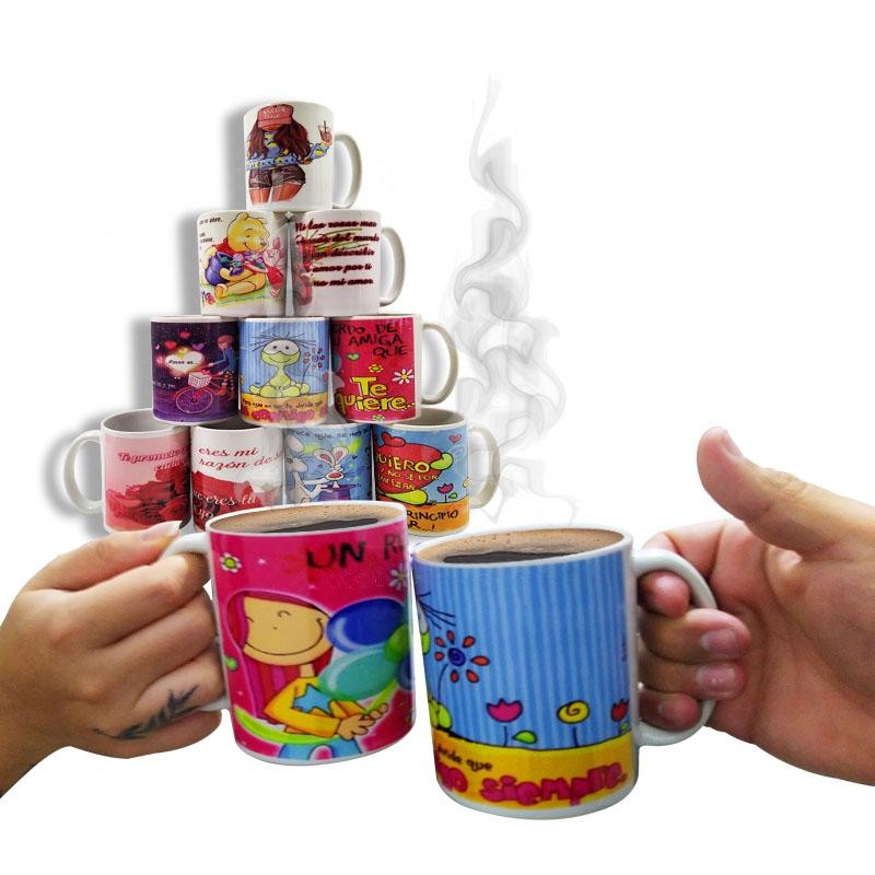 POCILLOS MENSAJES DECORACIÓN MUG HOGAR FRASES SENTIMIENTOS