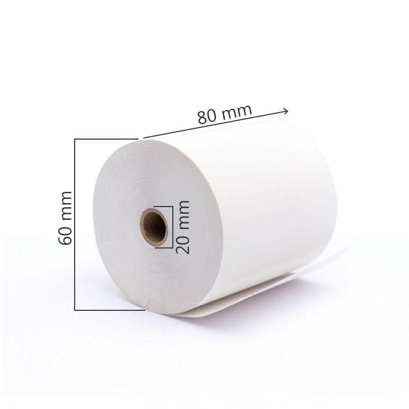 ROLLOS TÉRMICOS IMPRESIONES 80X60MM ROLLO PAPELERÍA OFICINA