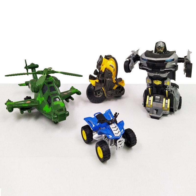 VEHÍCULOS JUGUETES FRICCIÓN SET 2 NIÑOS TRANSFORMERS HELICÓPTEROS