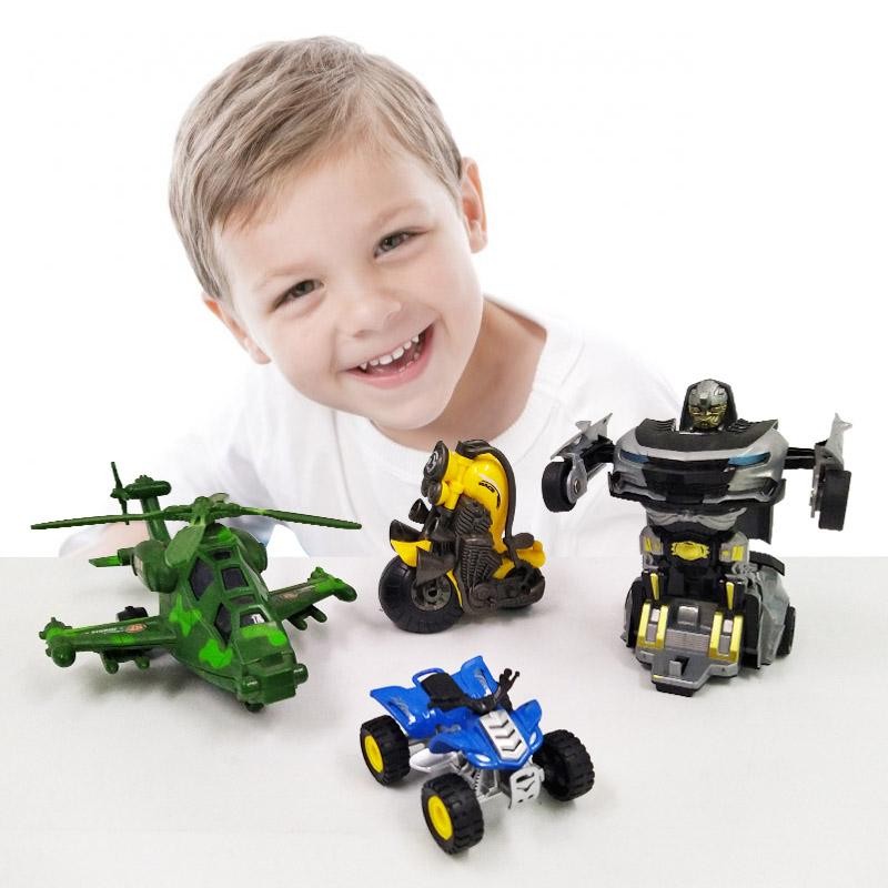 VEHÍCULOS JUGUETES FRICCIÓN SET 2 NIÑOS TRANSFORMERS HELICÓPTEROS