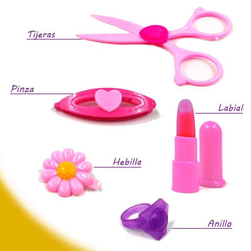ACCESORIOS TOCADOR JUGUETES BELLEZA SET3 NIÑAS JUGUETERÍA DIDÁCTICA ACCESORIOS