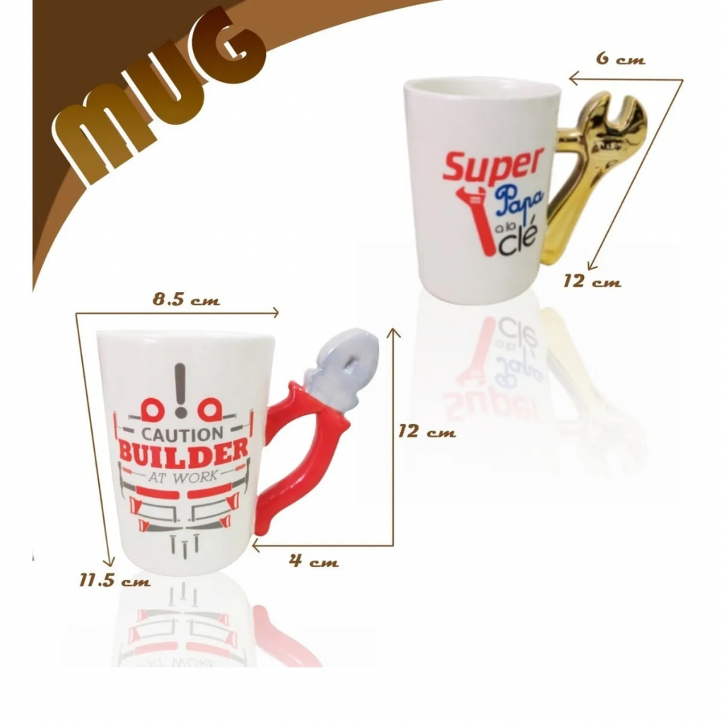 Mug Con Motivo Herramienta Llave Construcción Hogar Decoración