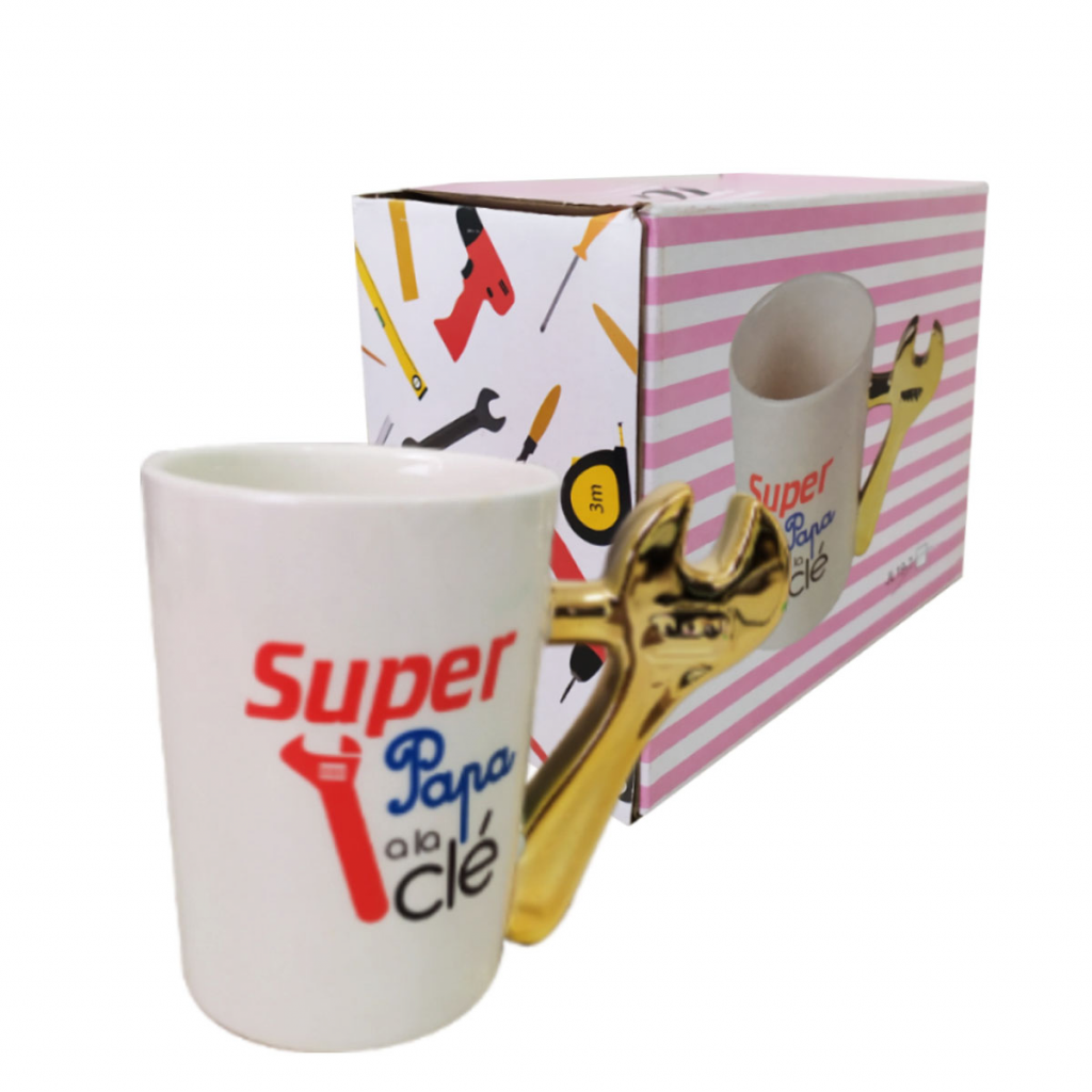 Mug Con Motivo Herramienta Llave Construcción Hogar Decoración