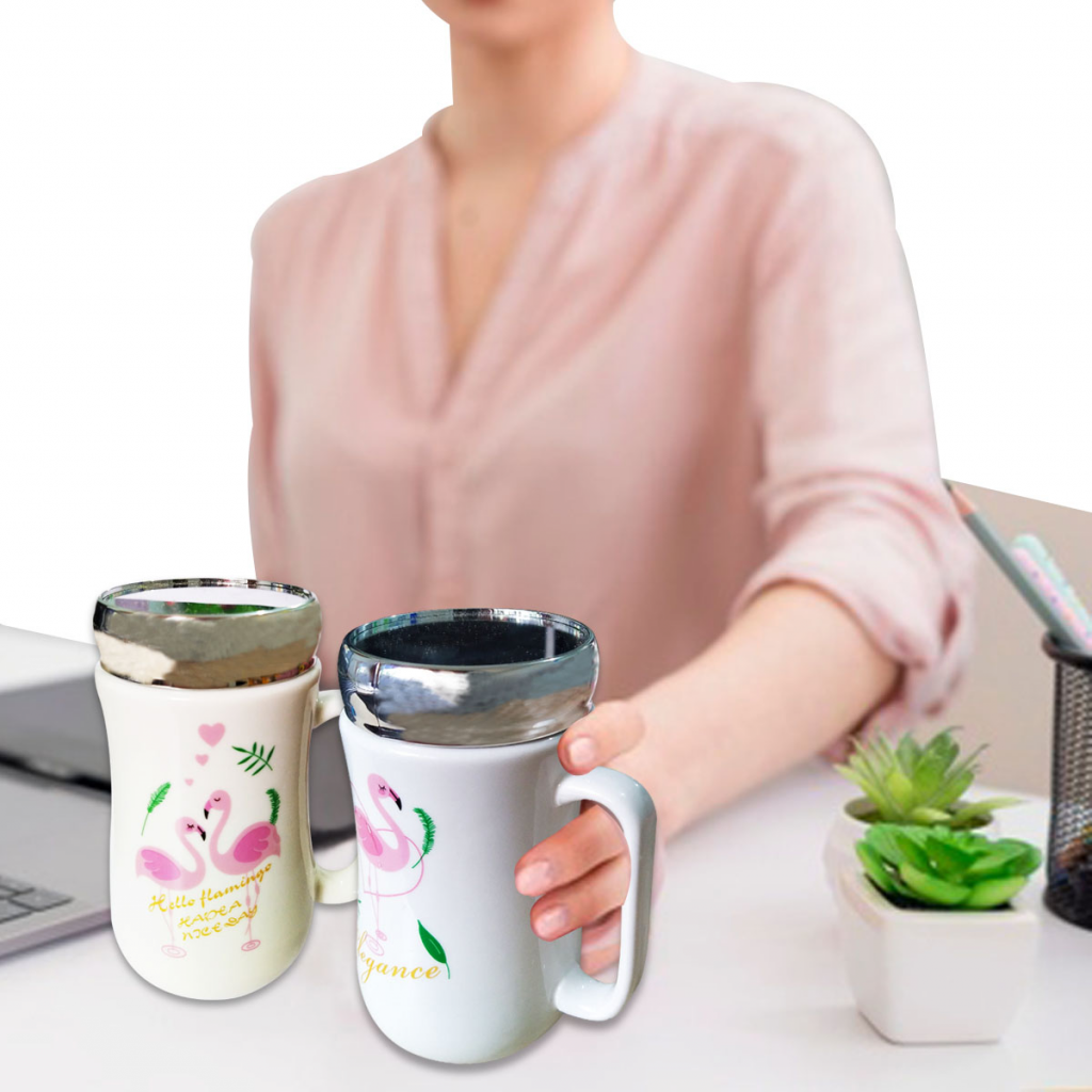 MUGS FLAMENCOS ROSADOS POCILLO DECORATIVO HOGAR TERMO