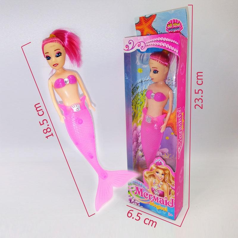 SIRENA MUÑECA ROSADA JUGUETES NIÑAS FIGURAS JUGUETERÍA