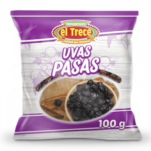 UVAS PASAS EL TRECE 100G Presentación: UNI