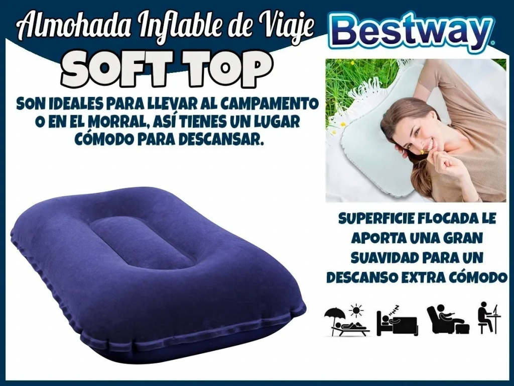 ALMOHADA COJÍN VIAJERO INFLABLE