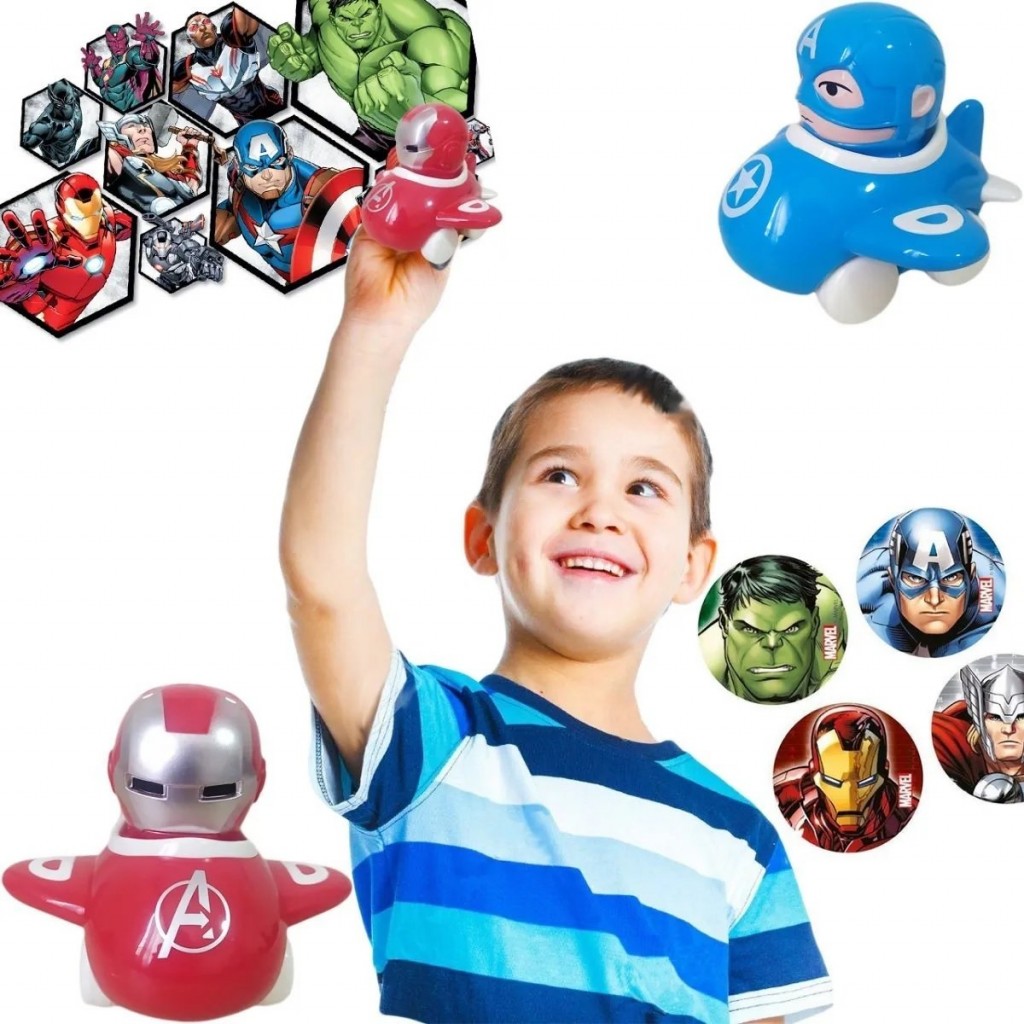 CARRO AVIÓN VENGADORES X2 JUGUETES DIDACTICO JUGUETERIA