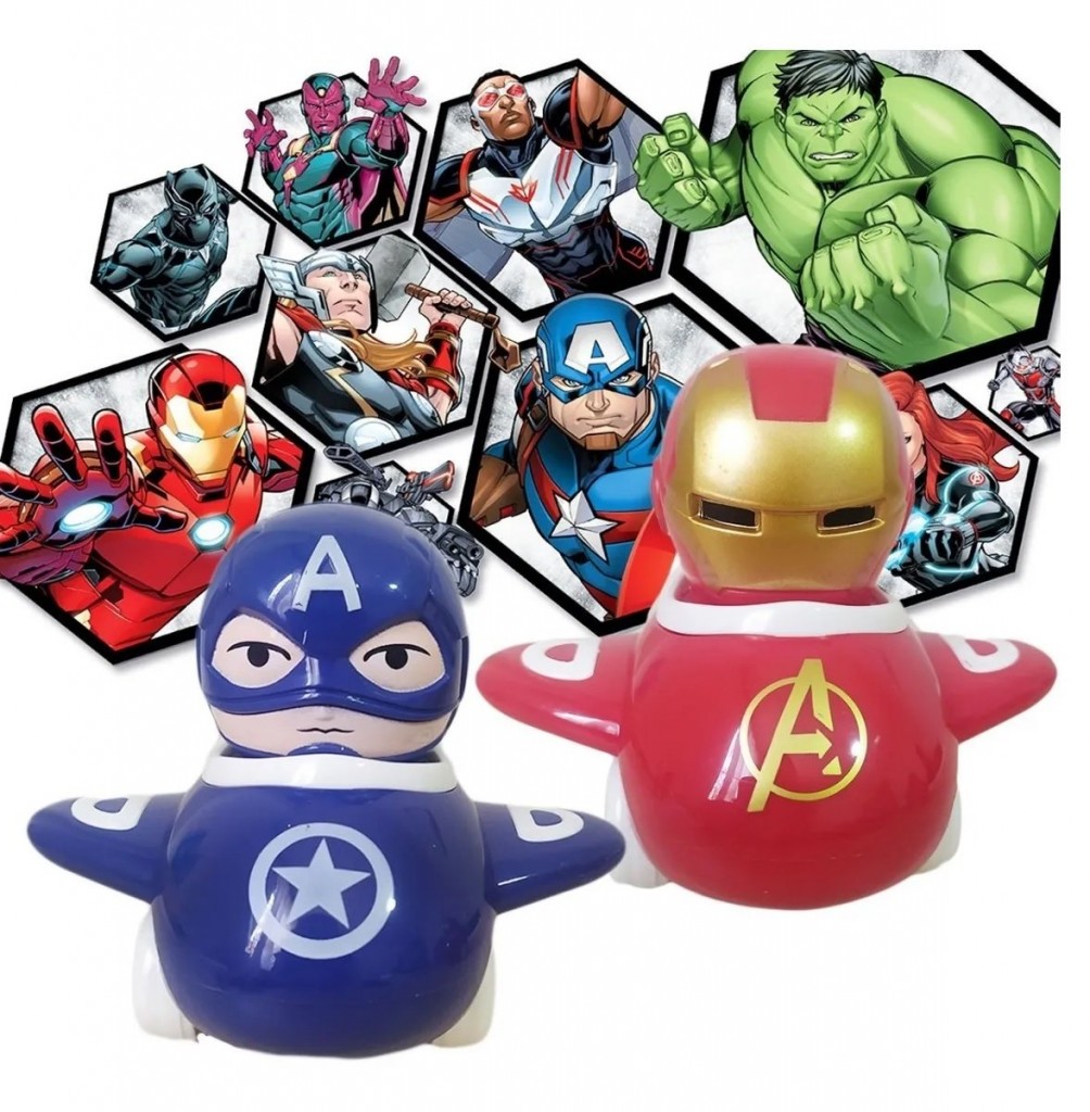 CARRO AVIÓN VENGADORES X2 JUGUETES DIDACTICO JUGUETERIA